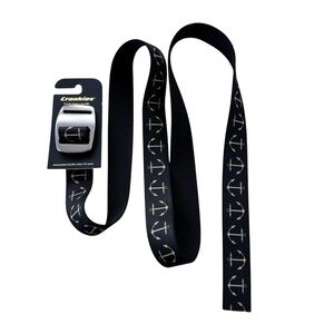 NWT Croakies Anchor Webbing Belt Cut to Fit Black
